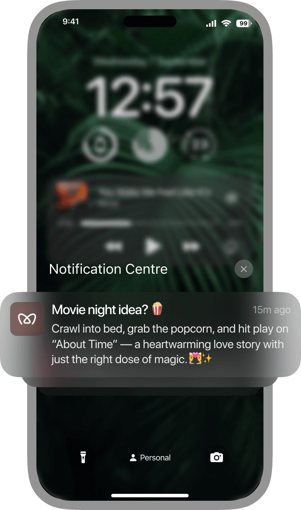 Mado Notifications based on mood occasion and weather